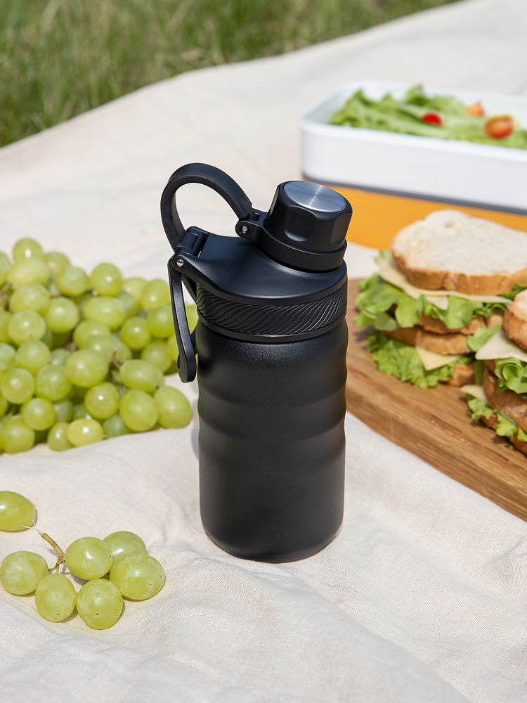 Термобутылка Fujisan 2.0 без логотипа, черная-6