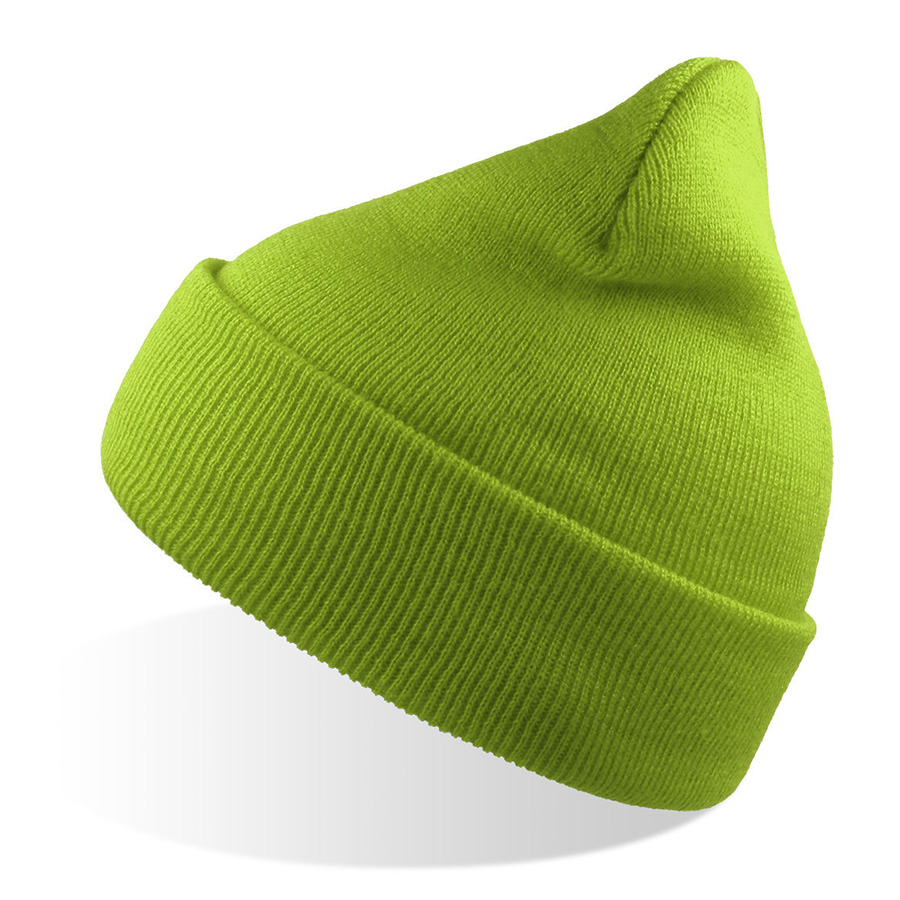 Шапка вязаная  двойная Wind-S, зеленое яблоко-0