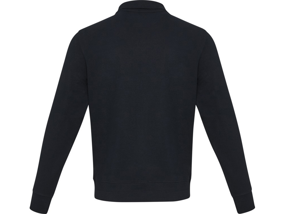 Tin унисекс-свитер с молнией на четверть из переработанных материалов Aware™ - Темно - синий-2