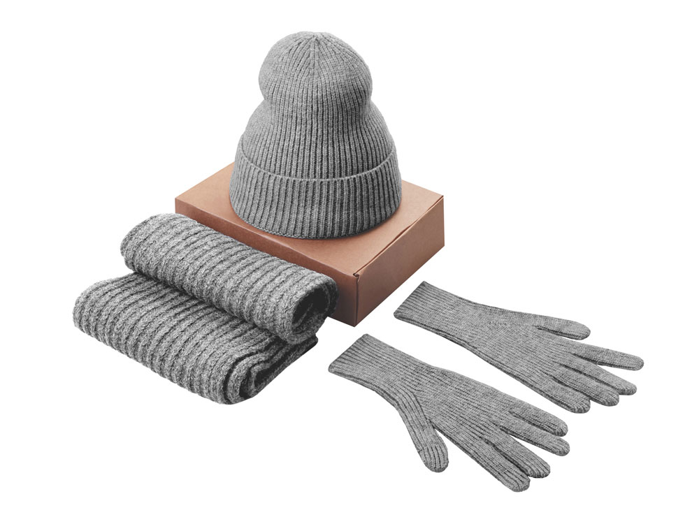 Подарочный набор  Nordend, серый меланж-0