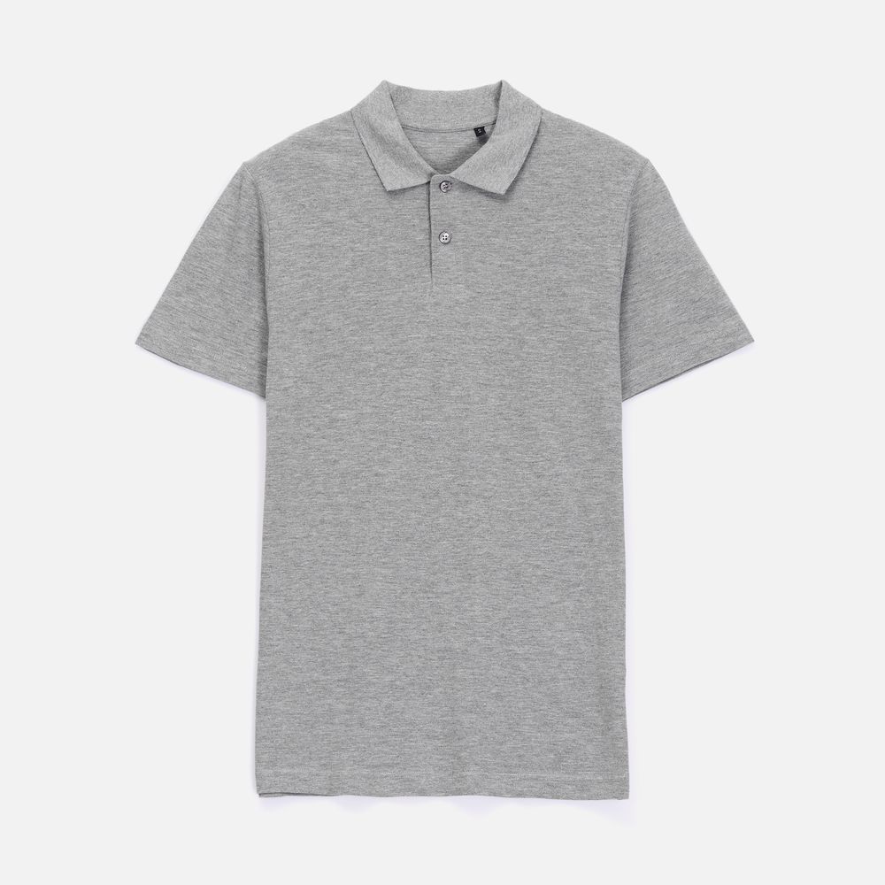 Рубашка поло унисекс Pulse, серый меланж-0