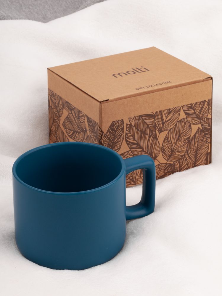 Чашка Jumbo в коробке матовая, морская волна-2