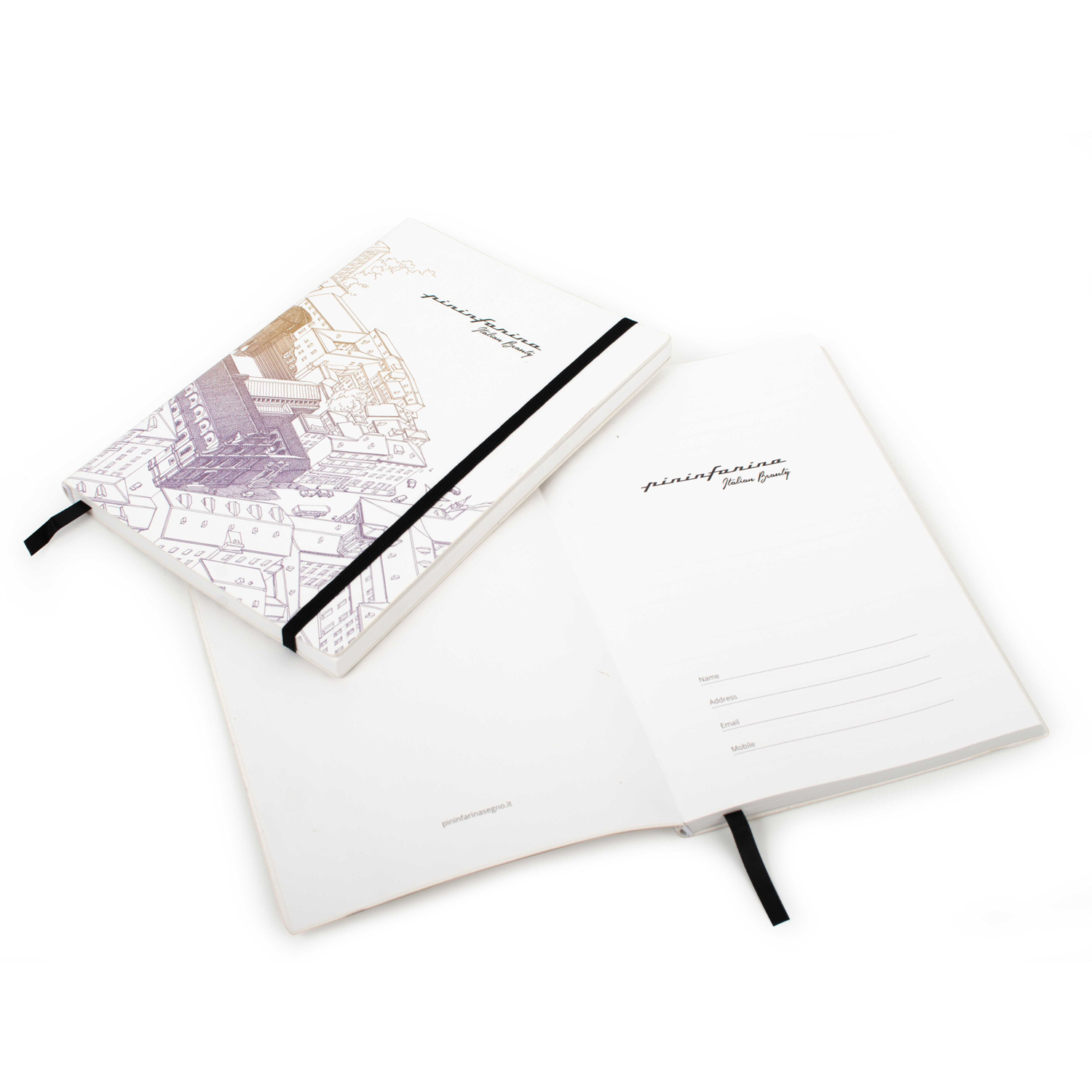 Блокнот линованный Pininfarina ITALIAN BEAUTY ROMA из каменной бумаги, А5-5
