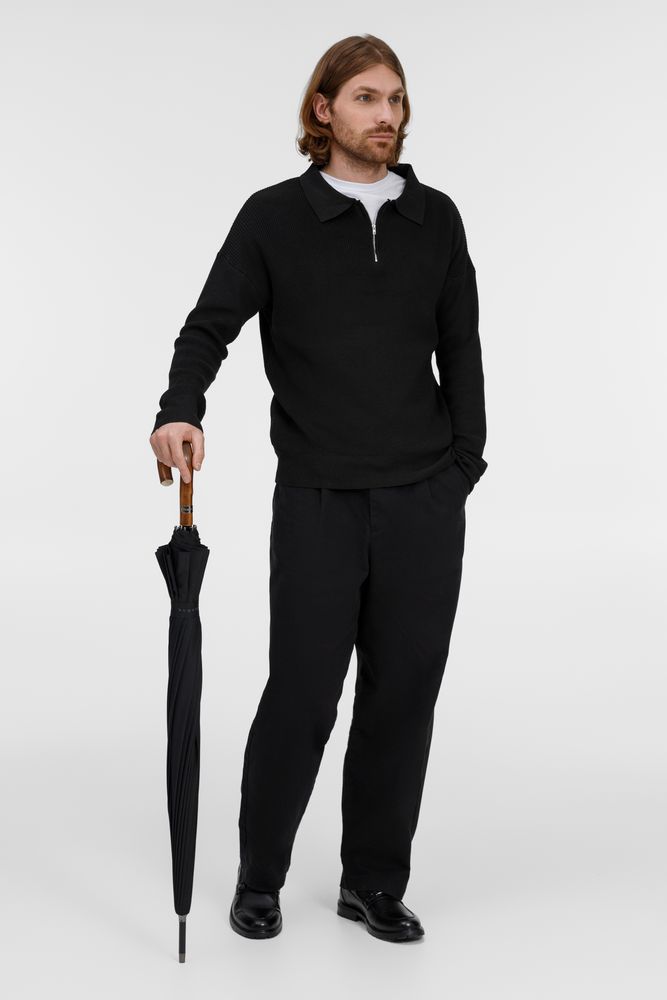 Зонт-трость Big Boss, темно-синий-5