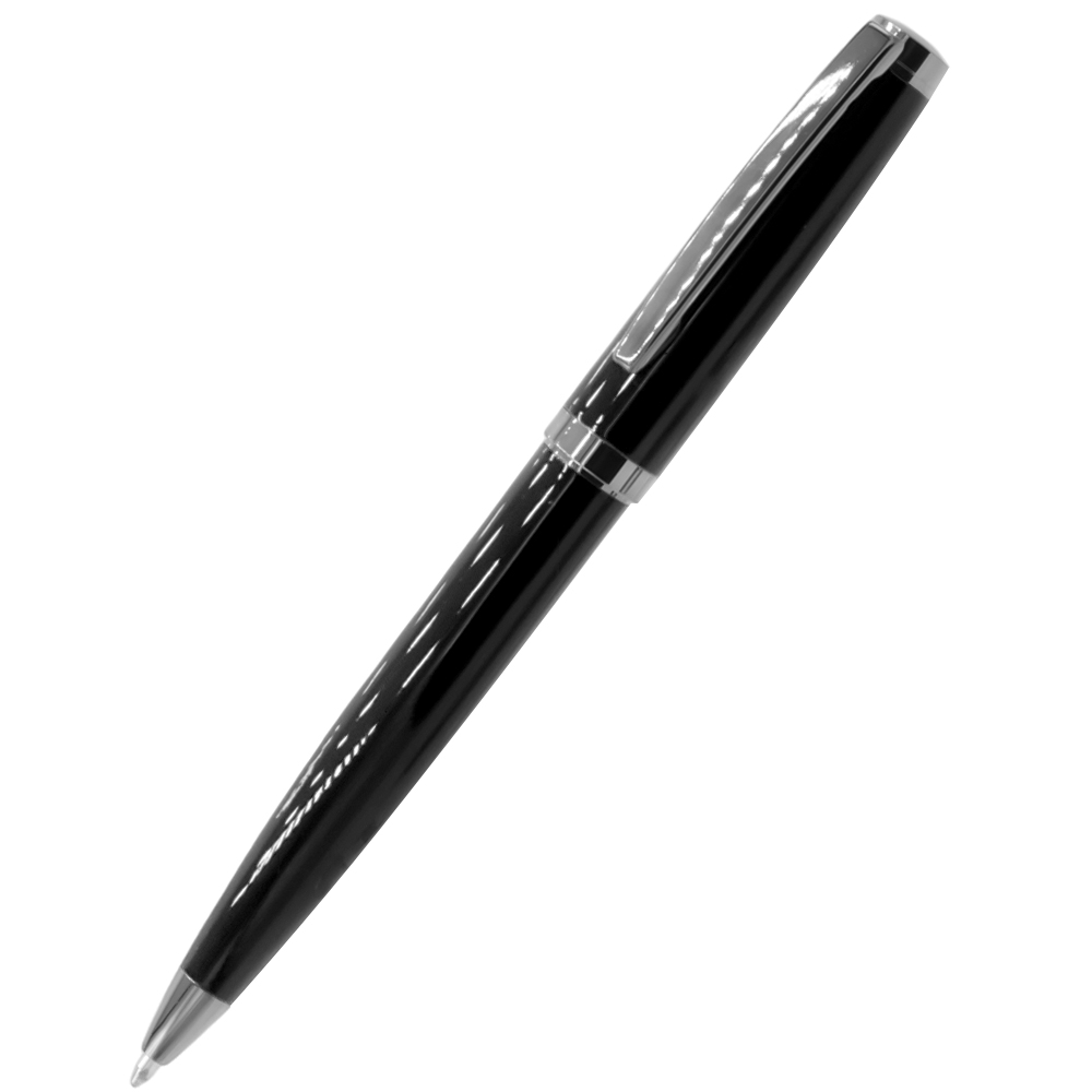 Ручка Betty в коробке Cradle чёрной с серебристым, Черный-1