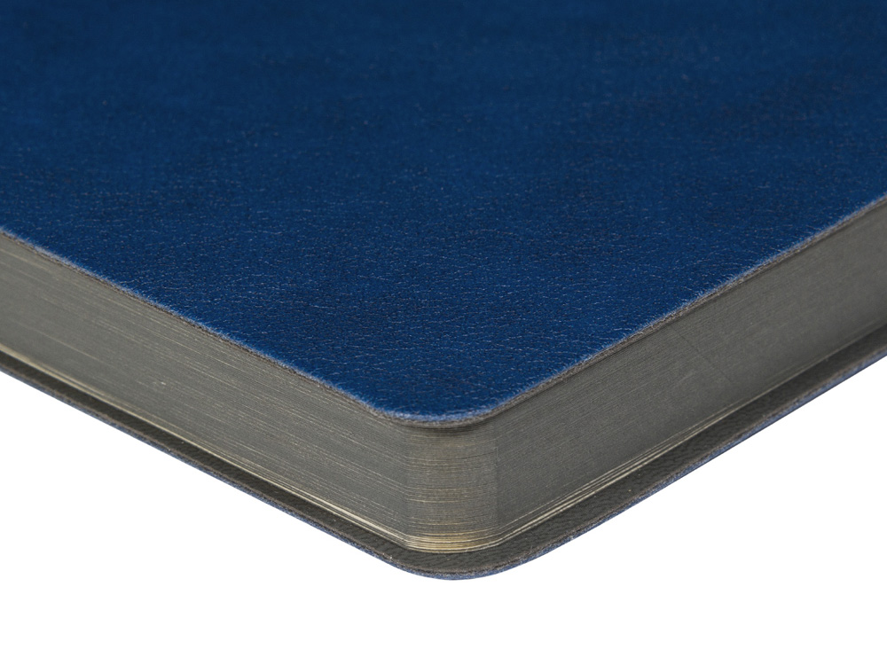 Ежедневник недатированный А5 Boston, синий (серый обрез)-1