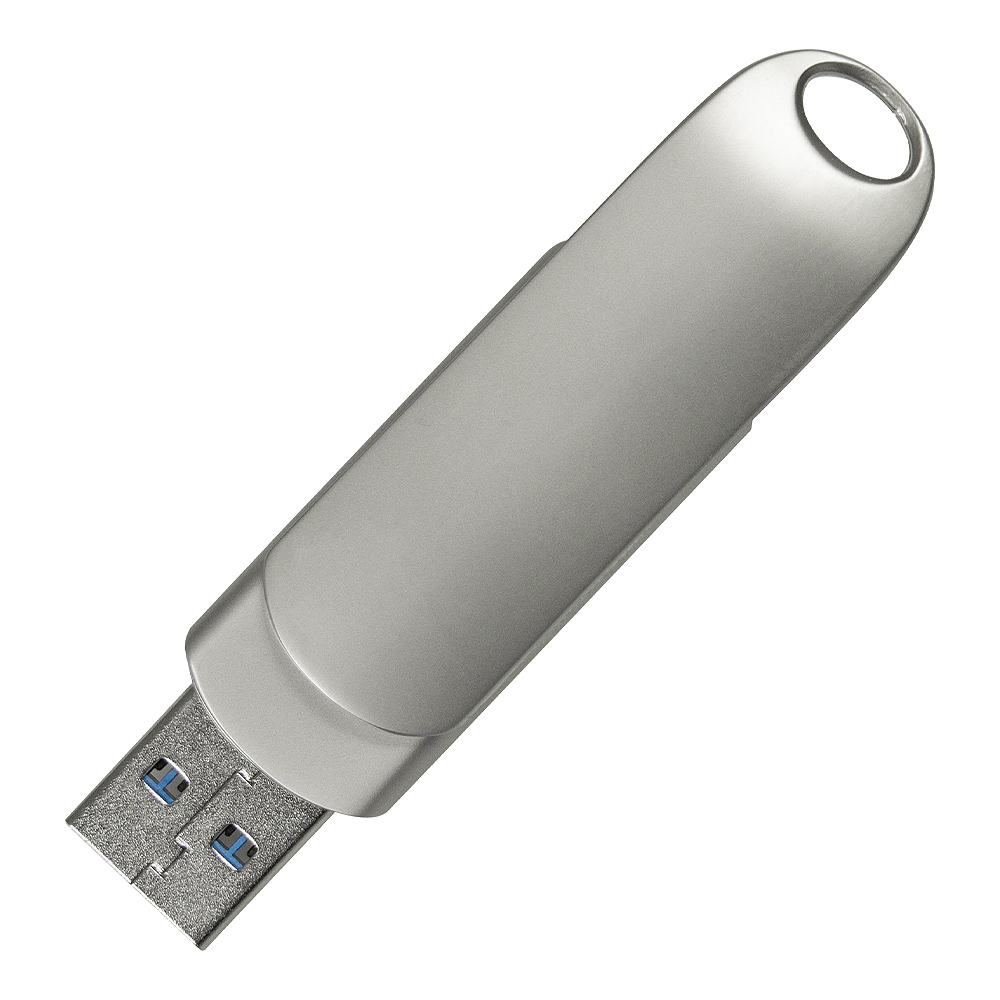 Флеш накопитель USB 3.0 + TYPE C Cupertino, серебристый матовый-1