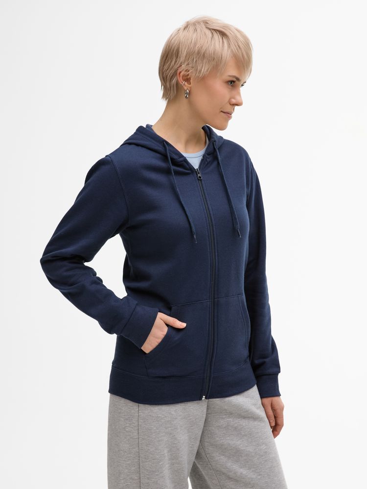 Толстовка унисекс Stone, темно-синяя-5