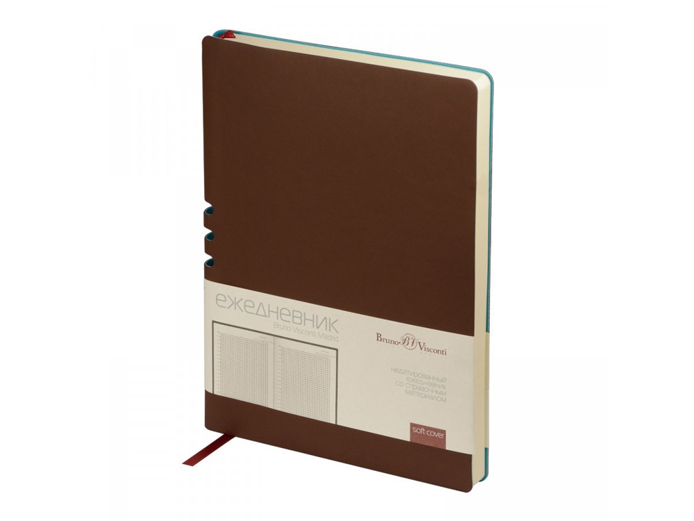 Ежедневник недатированный А5 Madrid, коричневый-0