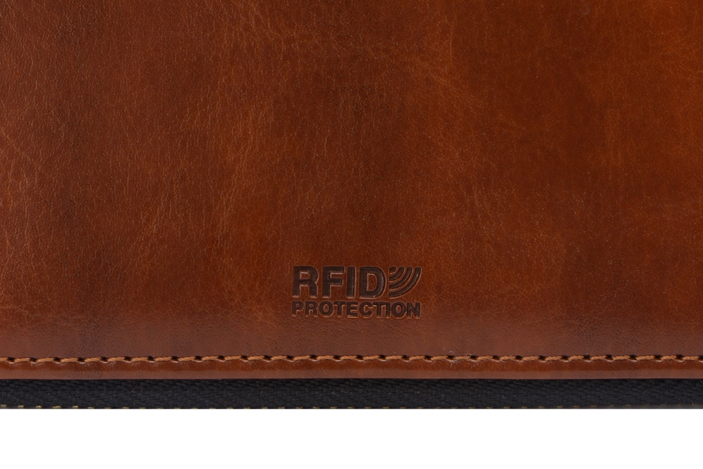 Бизнес-блокнот на молнии А5 Fabrizio, 80 листов,  коричневый-8