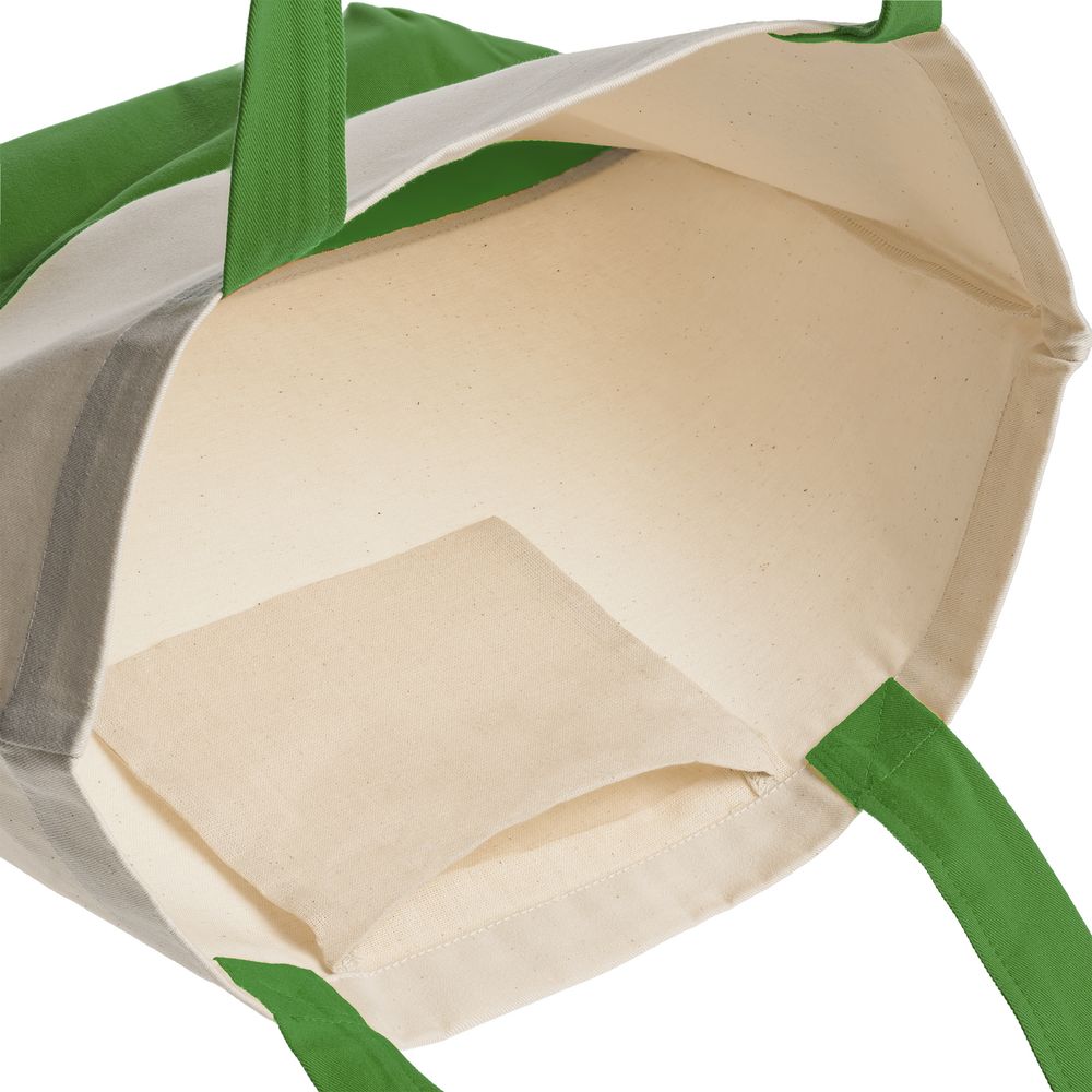 Холщовая сумка Shopaholic, ярко-зеленая-4