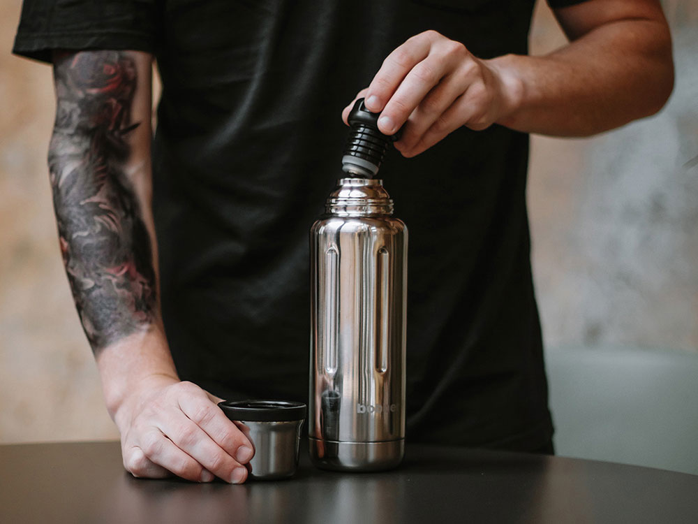 Термос для напитков, вакуумный, бытовой, тм bobber. Объем 0.47 литра. Артикул Flask-470 Glossy-7