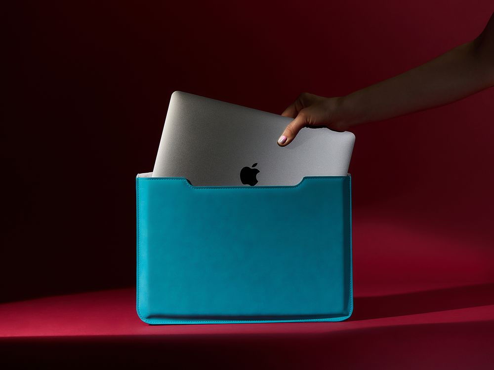 Чехол для ноутбука Nubuk, бирюзовый-3