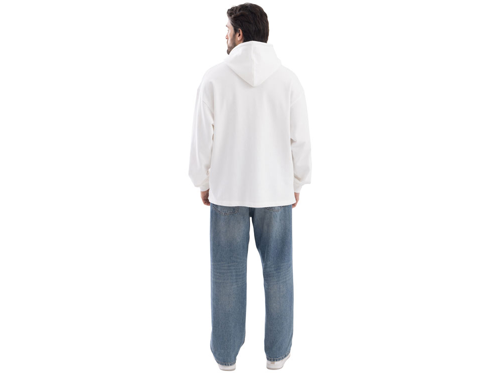 Худи оверсайз Alpha.01 унисекс, молочный-3