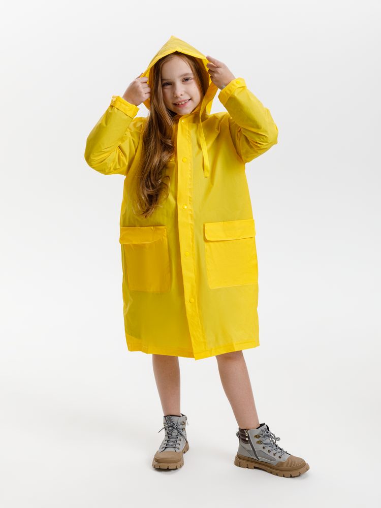 Дождевик детский RainDrop Kids, желтый-6