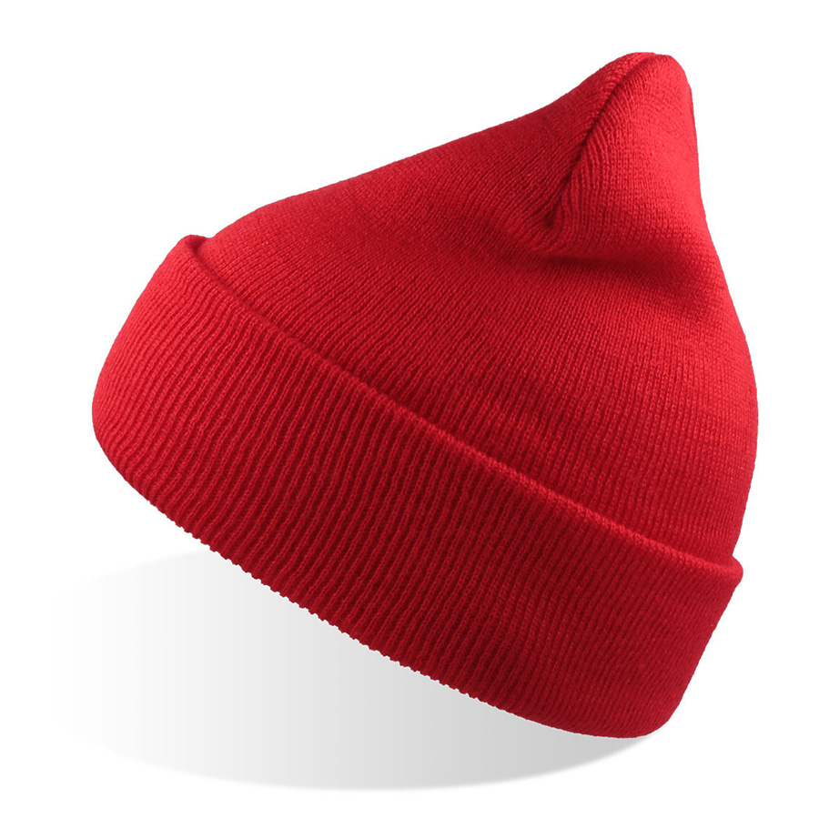 Шапка вязаная  двойная Wind-S , красный-0