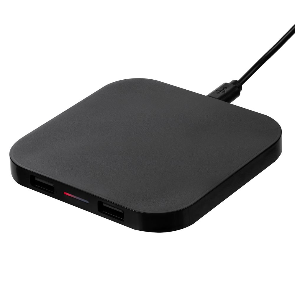 Беспроводное зарядное устройство Interra Plus, черное-2