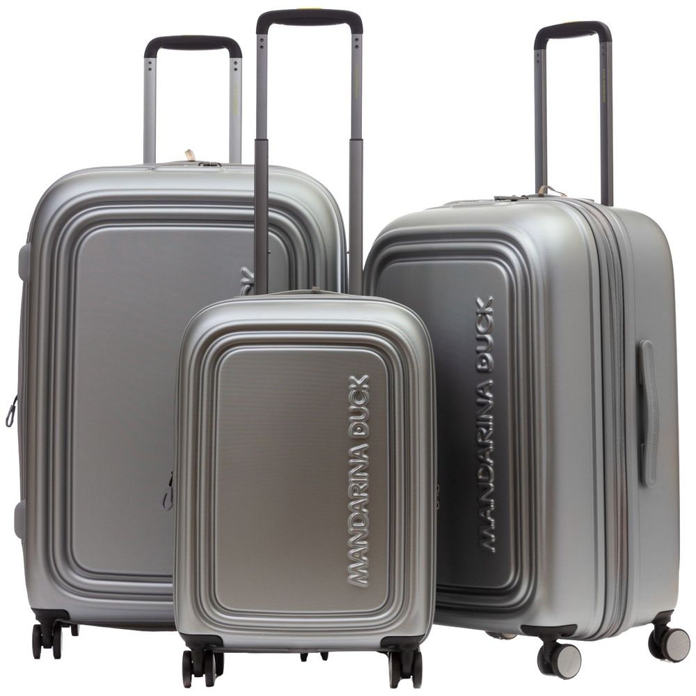 Чемодан Logoduck M, серебристый-6