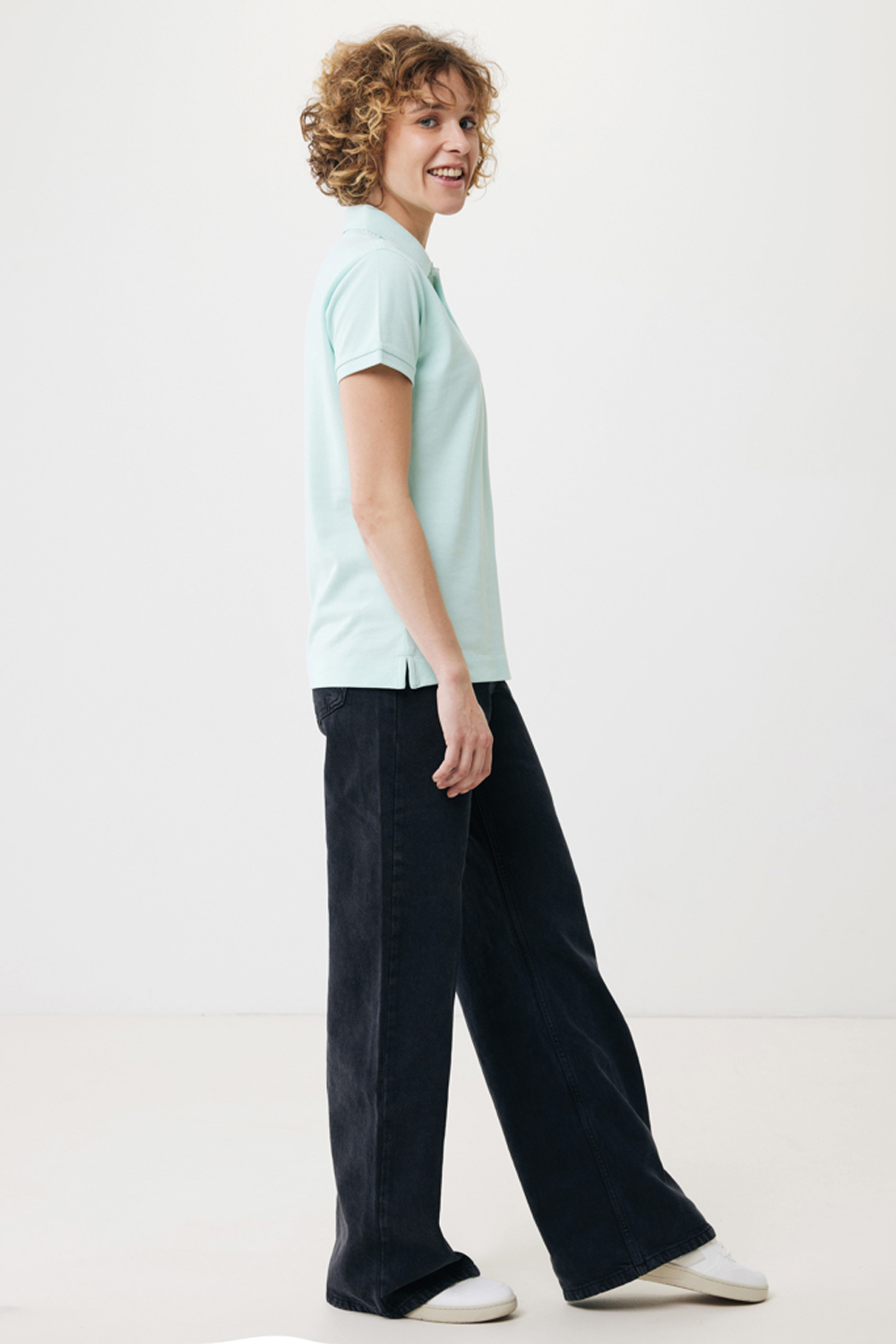 Женская рубашка поло Iqoniq Yosemite из переработанного хлопка-пике, унисекс, 220 г/м²-6