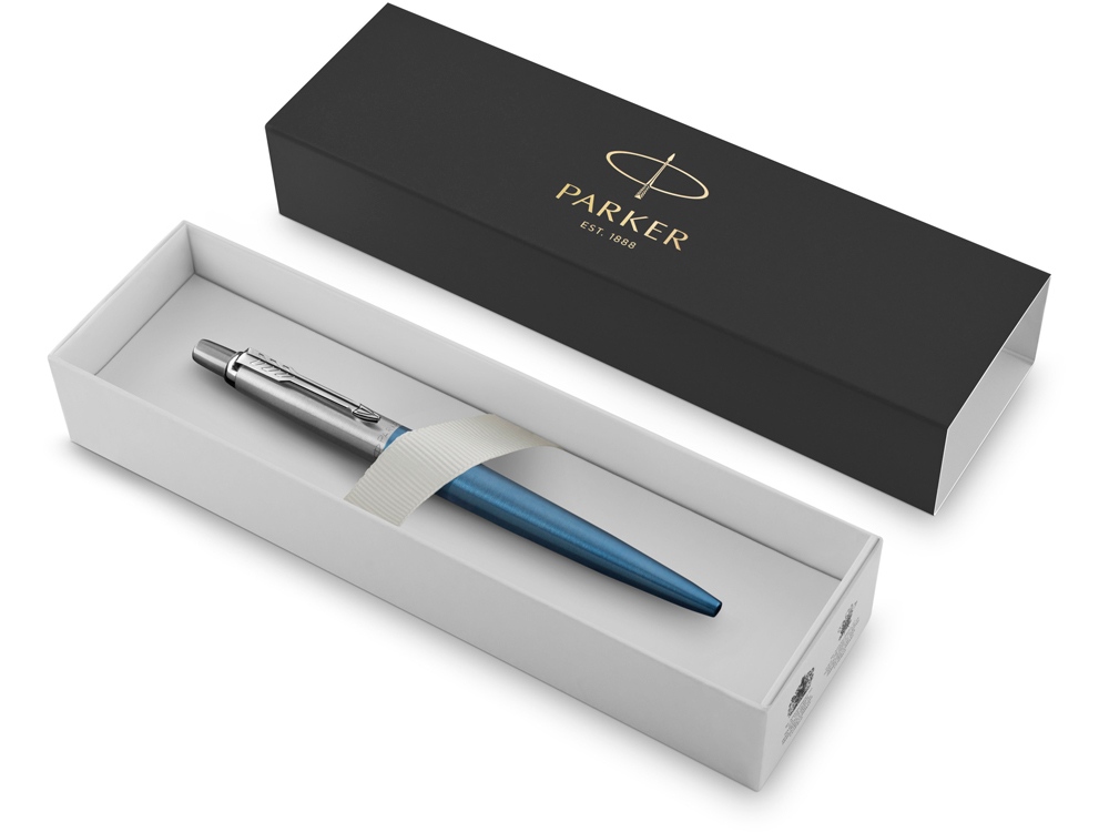 Шариковая ручка Parker Jotter Essential, Waterloo Blue CT, стержень: Mblue-1