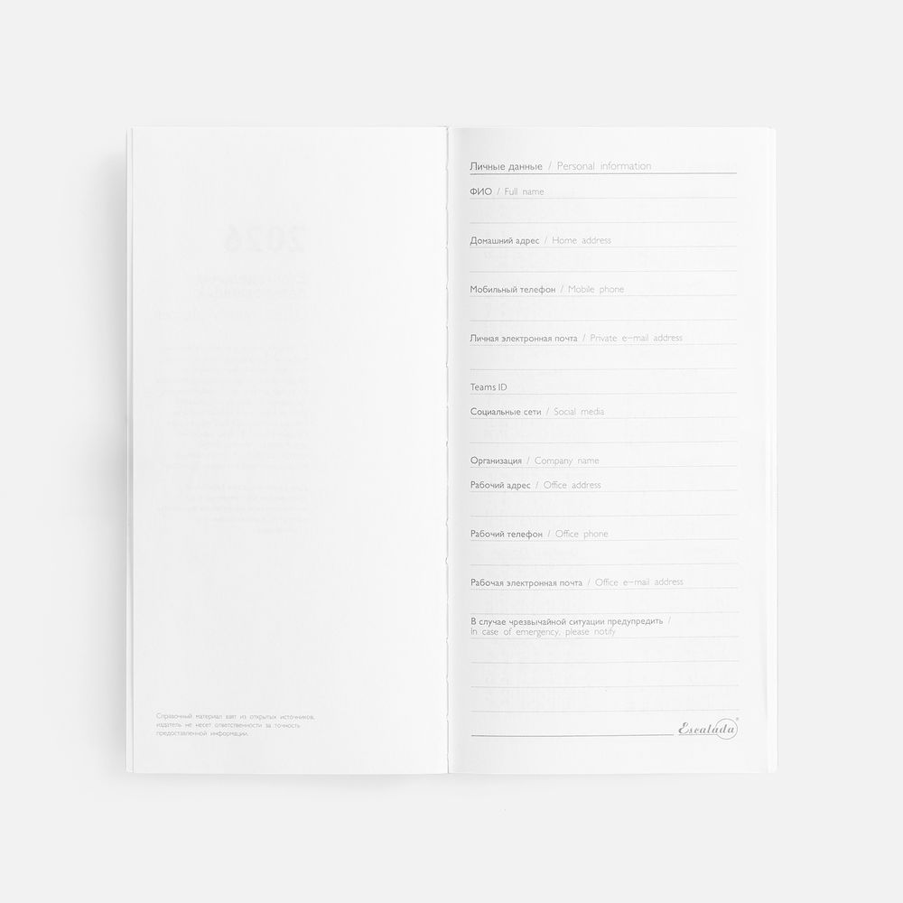 Еженедельник Baza, датированный, зеленый-6