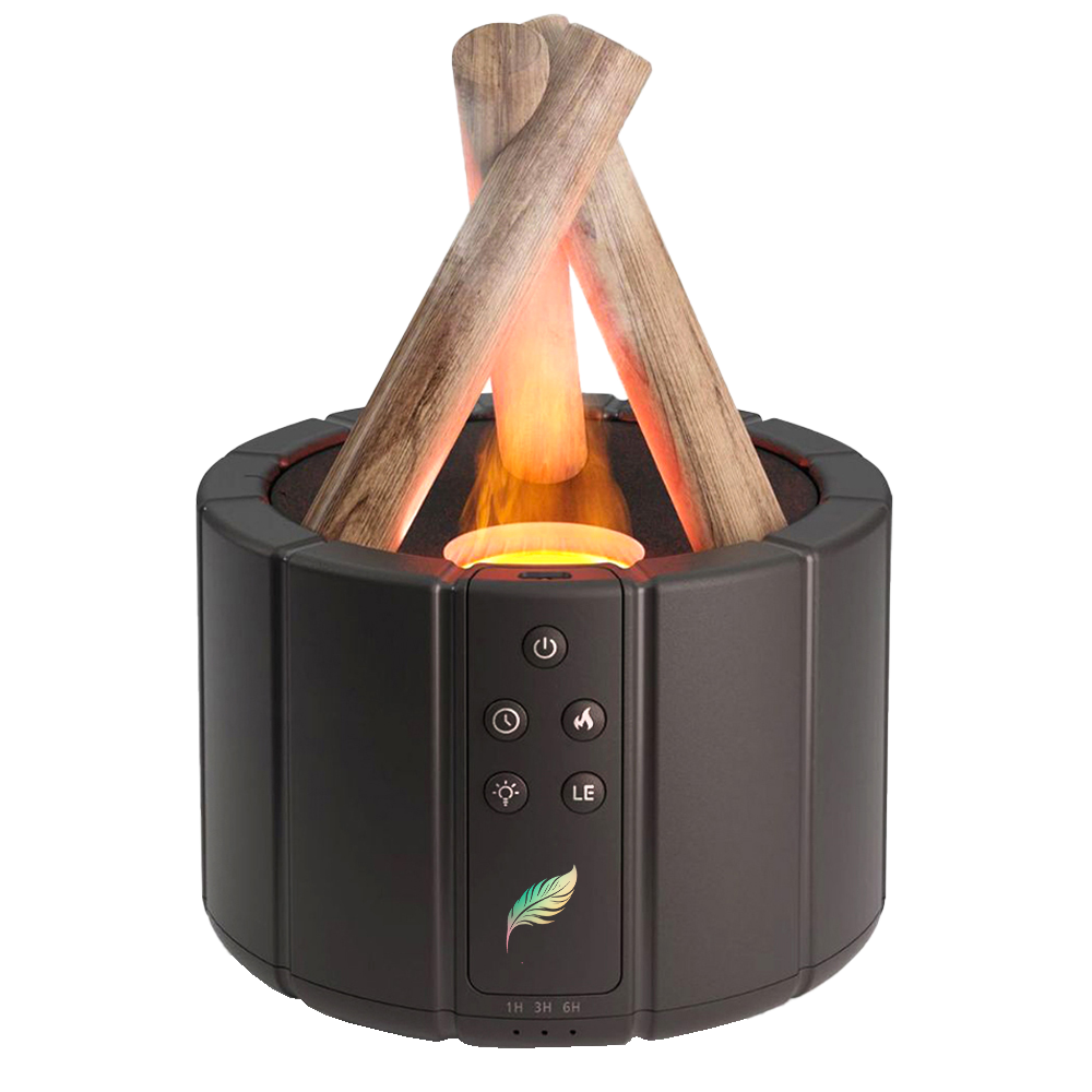 Светодиодный USB увлажнитель-аромадиффузор Bonfire с пультом Д/У, Черный-3