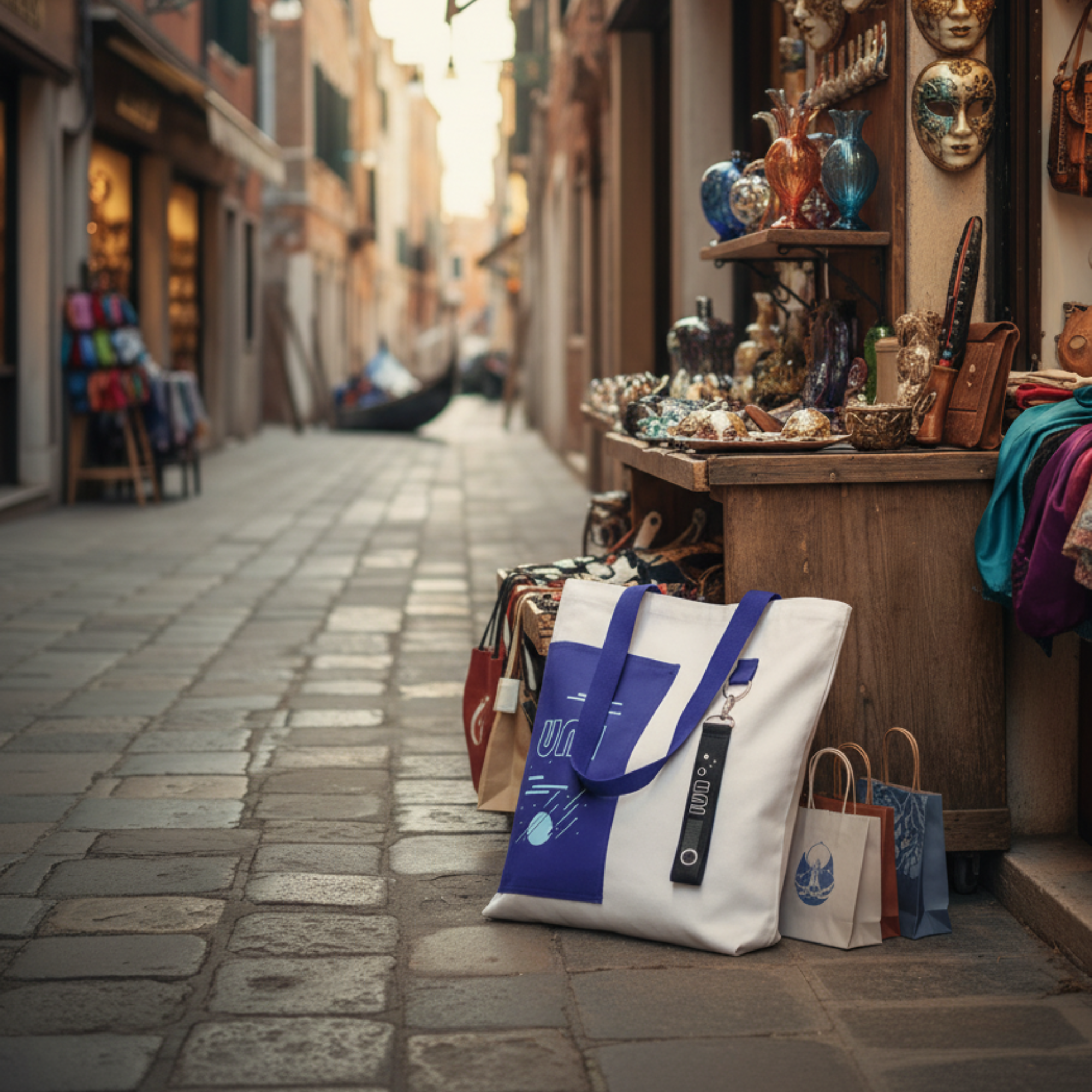 Сумка для покупок BANSHEE TO GO 325 г/м², Синий/Чёрный-1