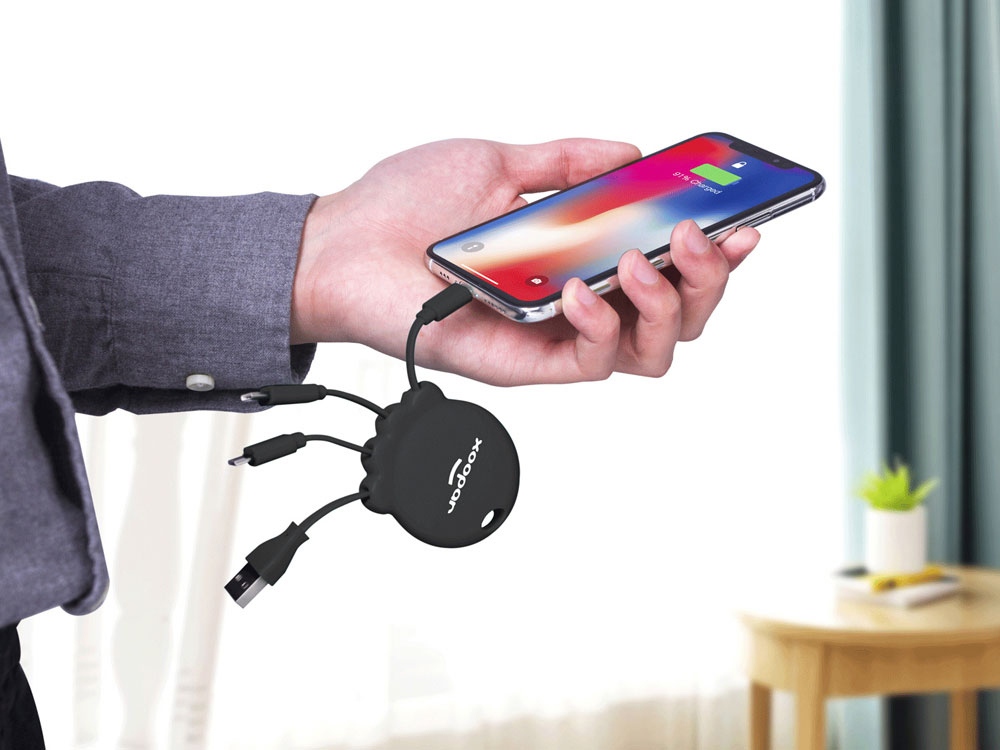 Портативное зарядное устройство Octopus Booster, 1000 mAh, черный-3