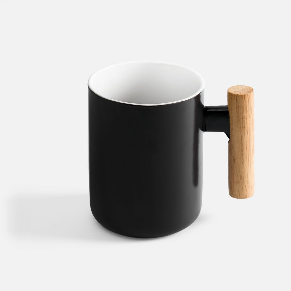 Кружка с ложкой Eco Fusion, черная-3