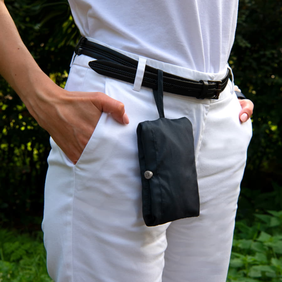 Панама BUCKET POCKET, темно-синий, серый-4