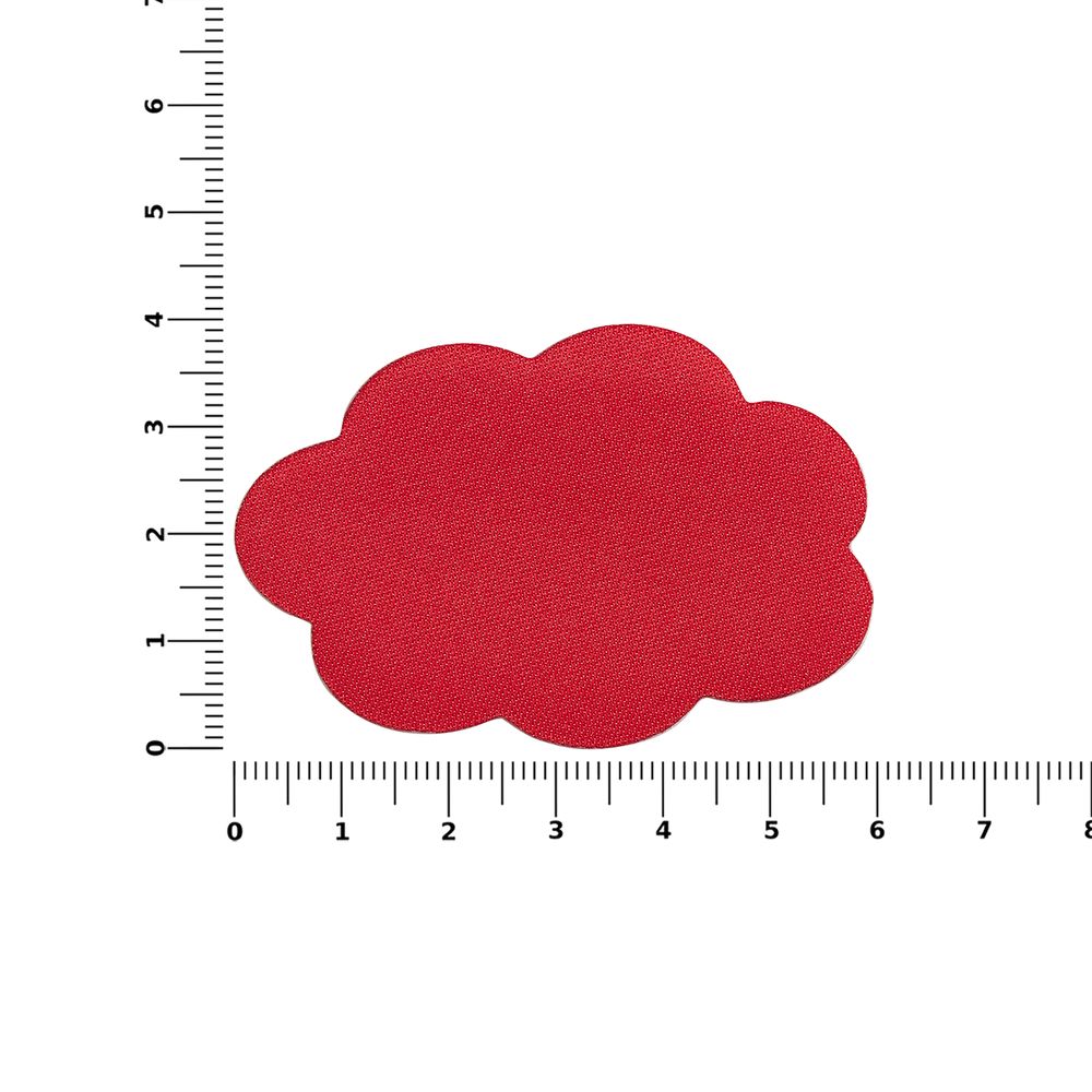 Наклейка тканевая Lunga Calum, L, красная-1