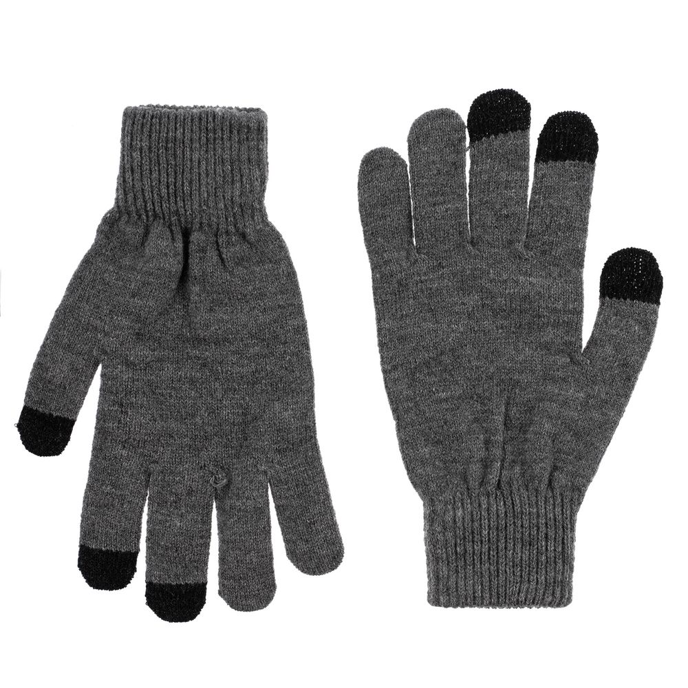 Перчатки сенсорные Urban Flow, темно-серый меланж-1