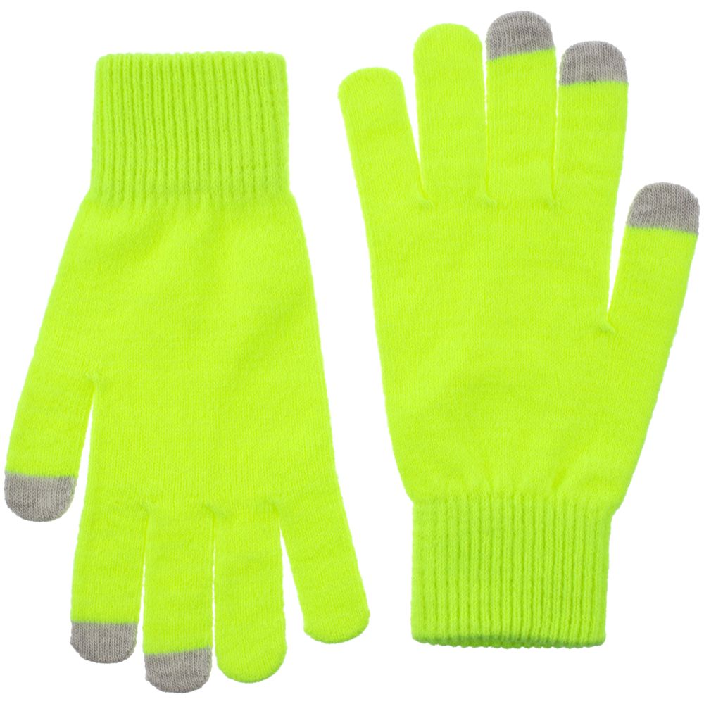 Перчатки сенсорные Urban Flow, салатовые неон-2