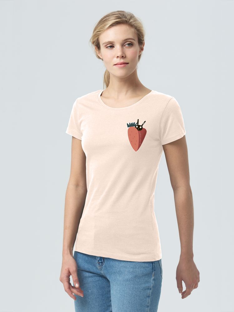 Футболка женская «Любоф-моркоф», розовая-0