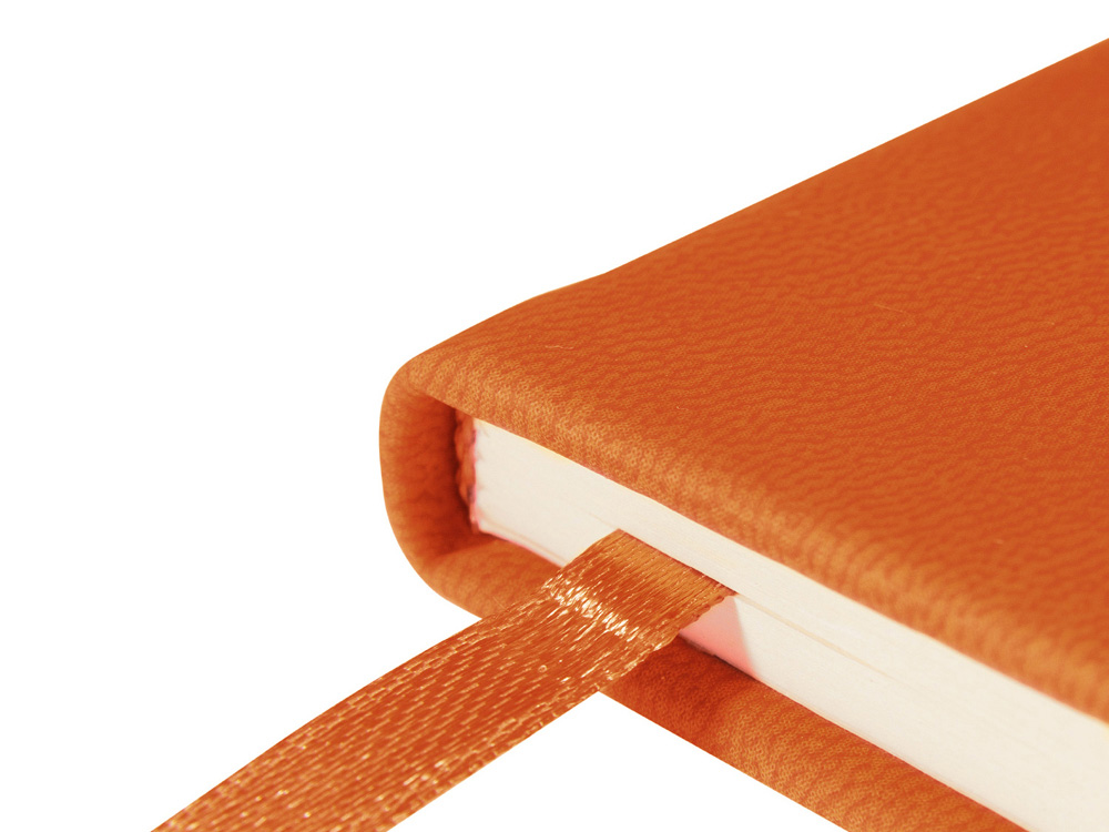 Ежедневник недатированный А5 Megapolis Velvet New, оранжевый-2