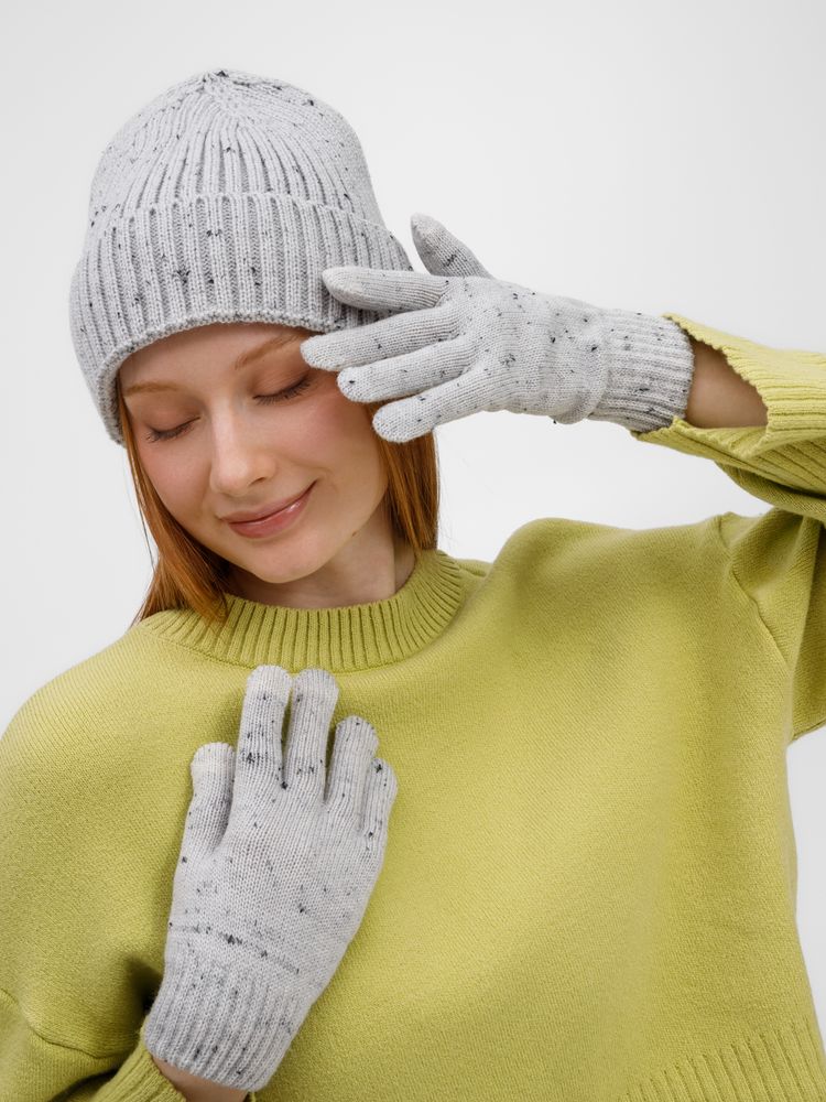 Шапка Spotti, светло-серая-2