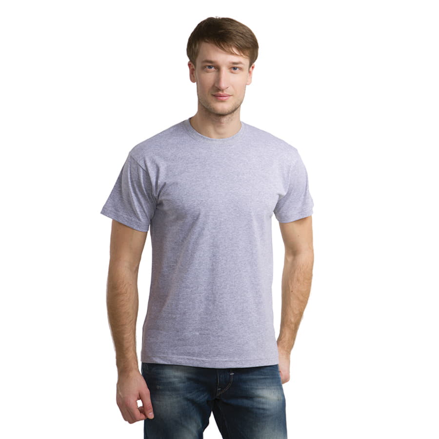 Футболка мужская START 150, серый меланж-1