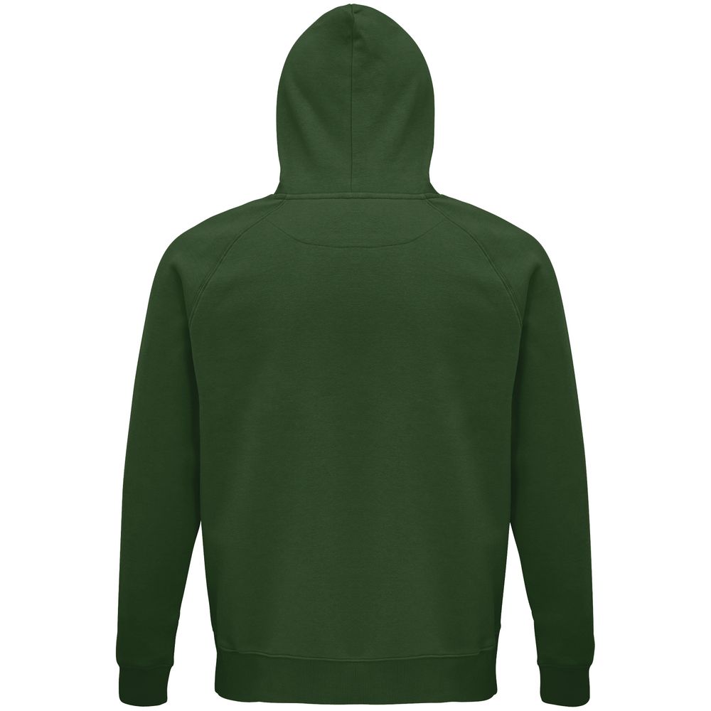 Толстовка унисекс Stellar, темно-зеленая-1