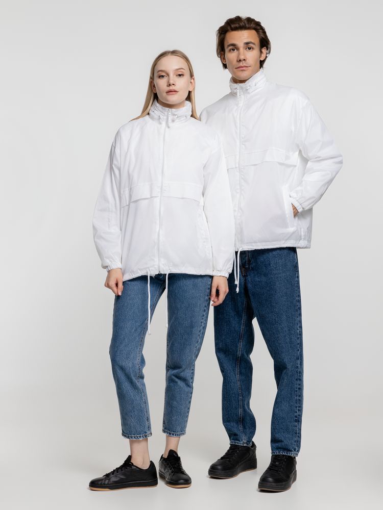 Ветровка из нейлона Surf 210, белая-7