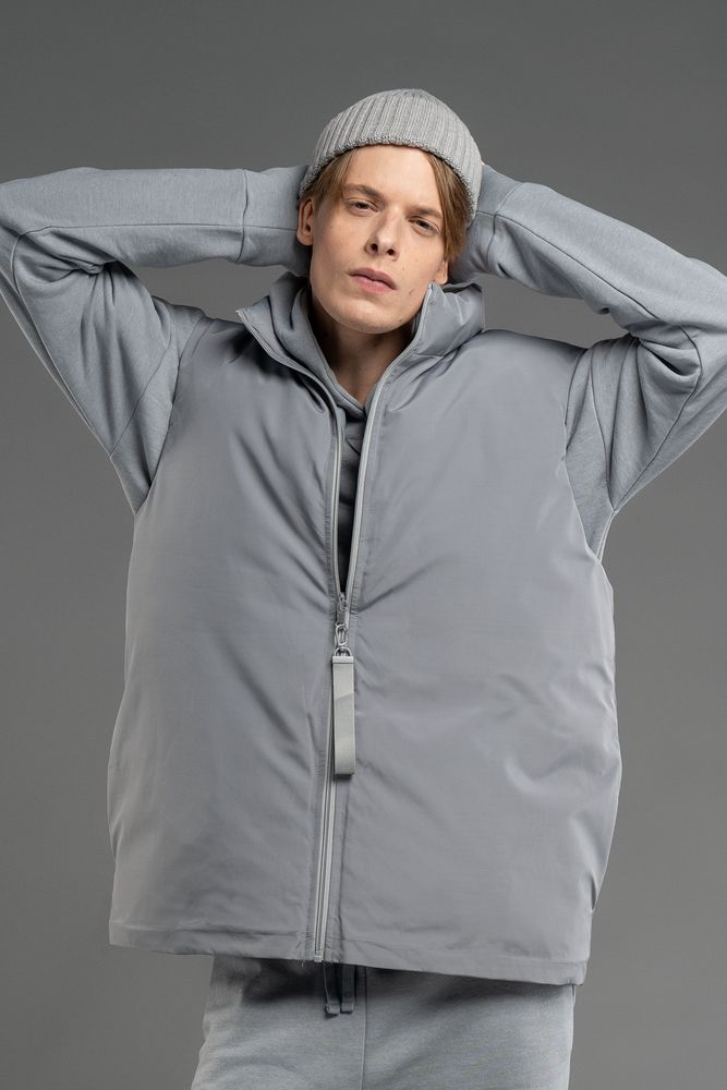 Жилет двусторонний V2, серый-7