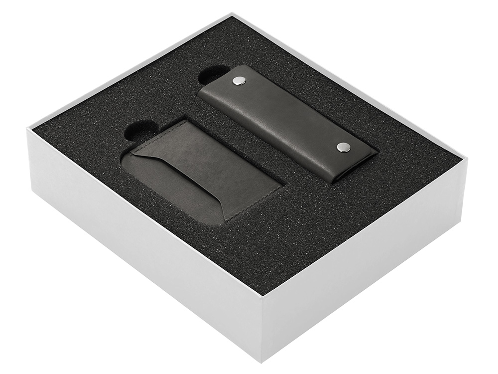 Подарочный набор Long River: картхолдер, ключница (без лого Long River), белая коробка-1