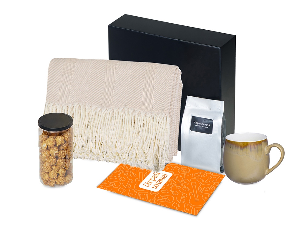 Подарочный набор Re:y. Haven  с пледом, кружкой и чаем-1