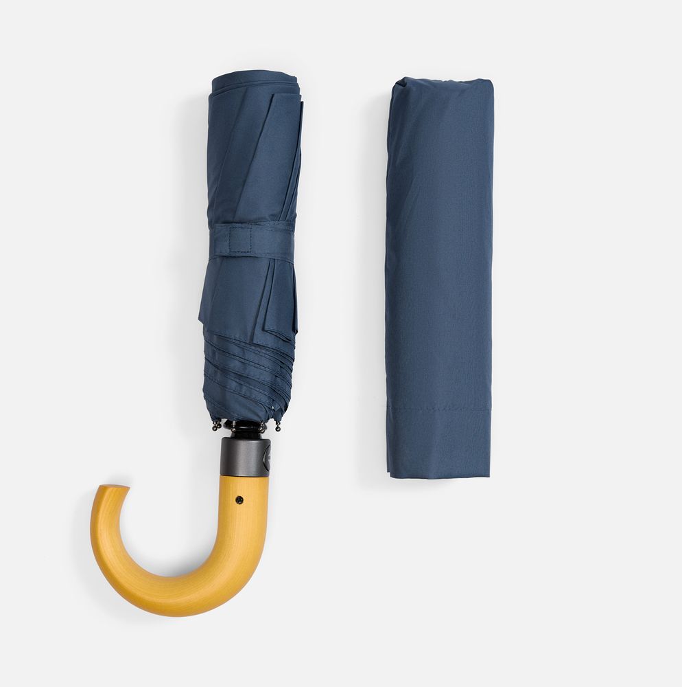 Зонт складной Classic, темно-синий-5