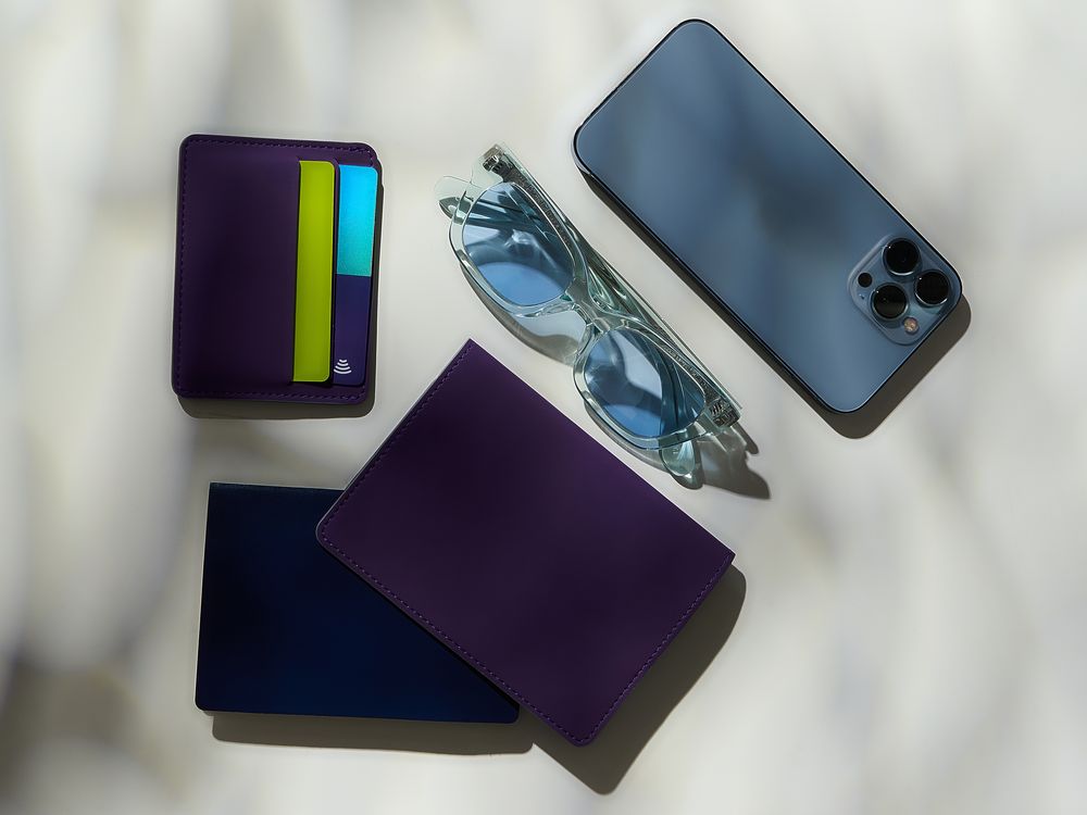 Чехол для карточек Shall Simple, фиолетовый-5