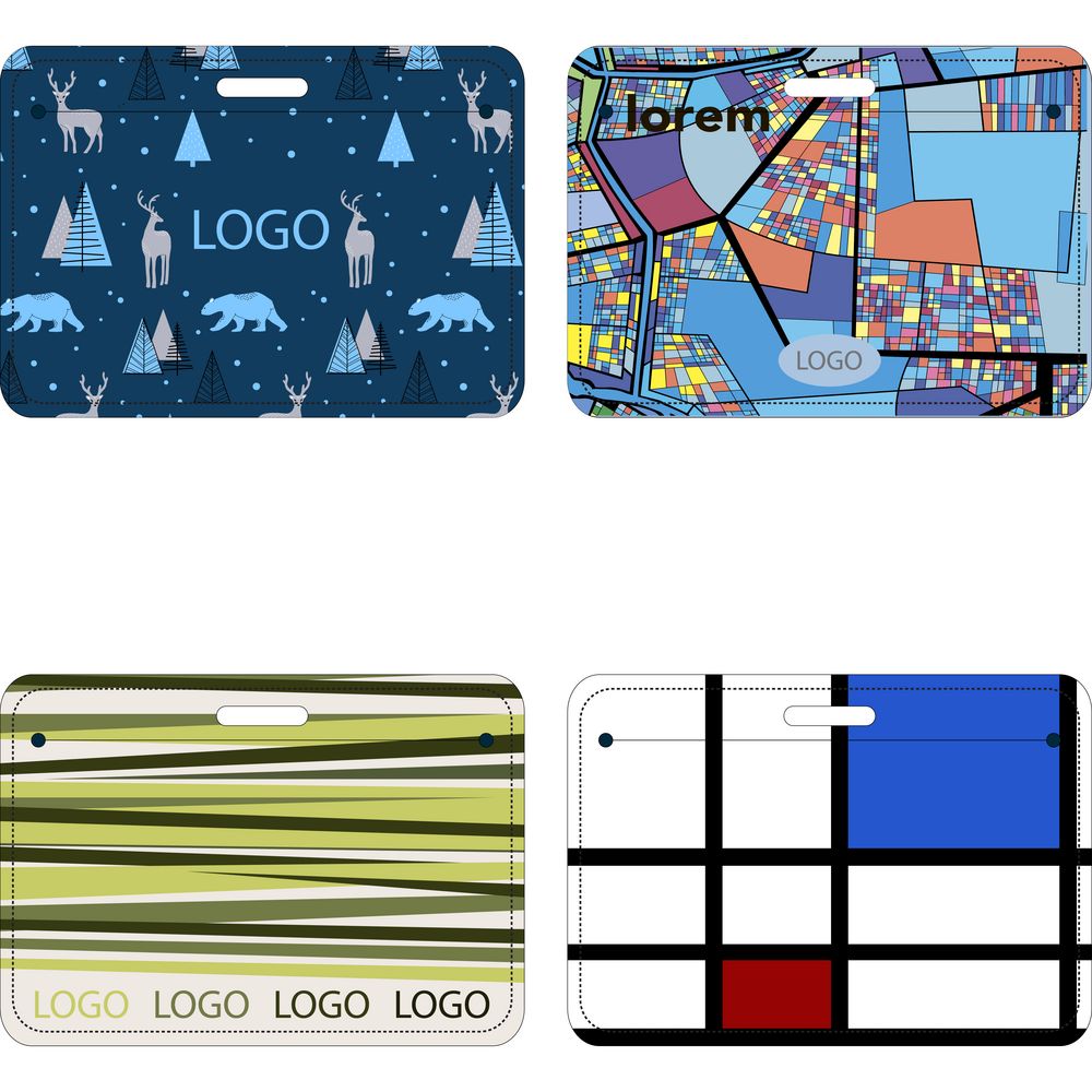 Карман для пропуска Saff Plus на заказ, горизонтальный-0