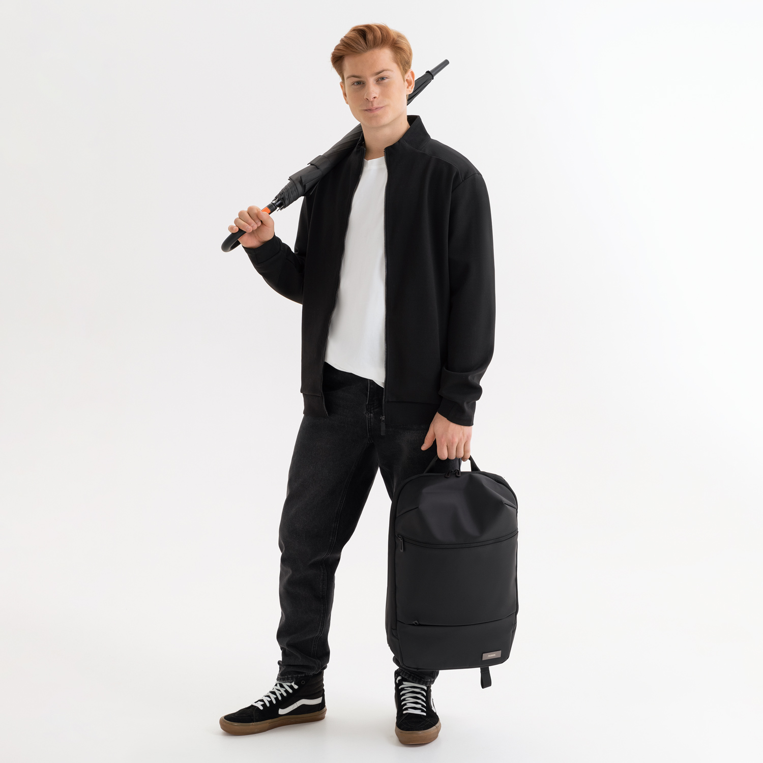 Бизнес рюкзак Alter с USB разъемом, черный-5