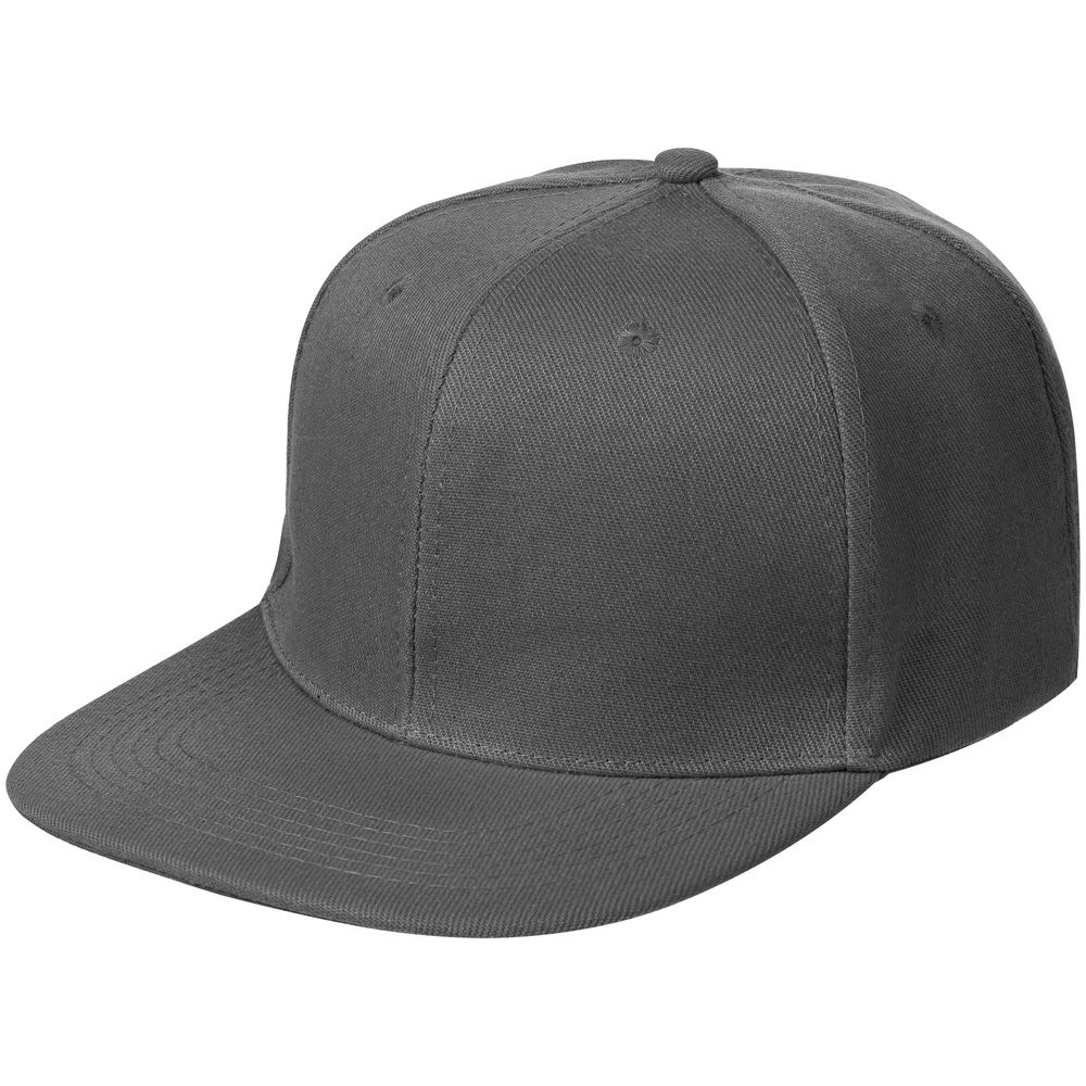 Бейсболка Snapback с прямым козырьком, серая-1