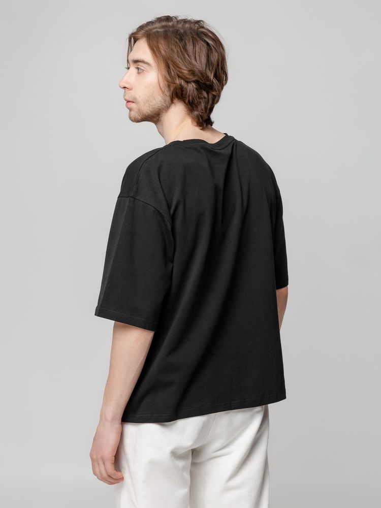 Футболка унисекс оверсайз Street Vibes, черная-5