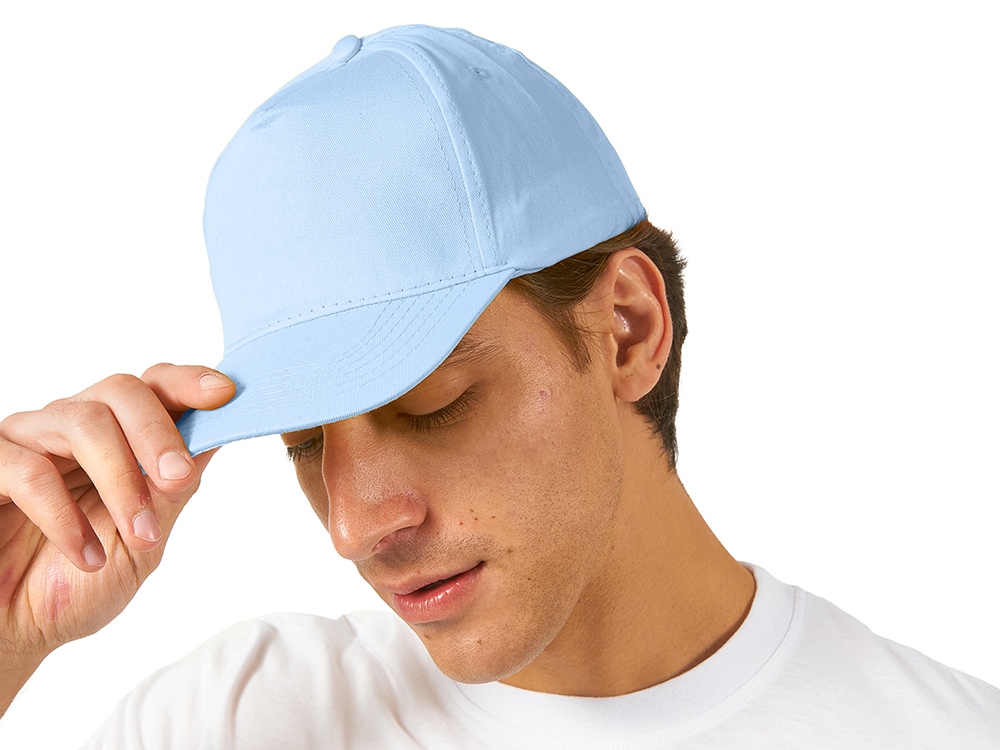 Бейсболка Memphis 5-ти панельная, голубой-1