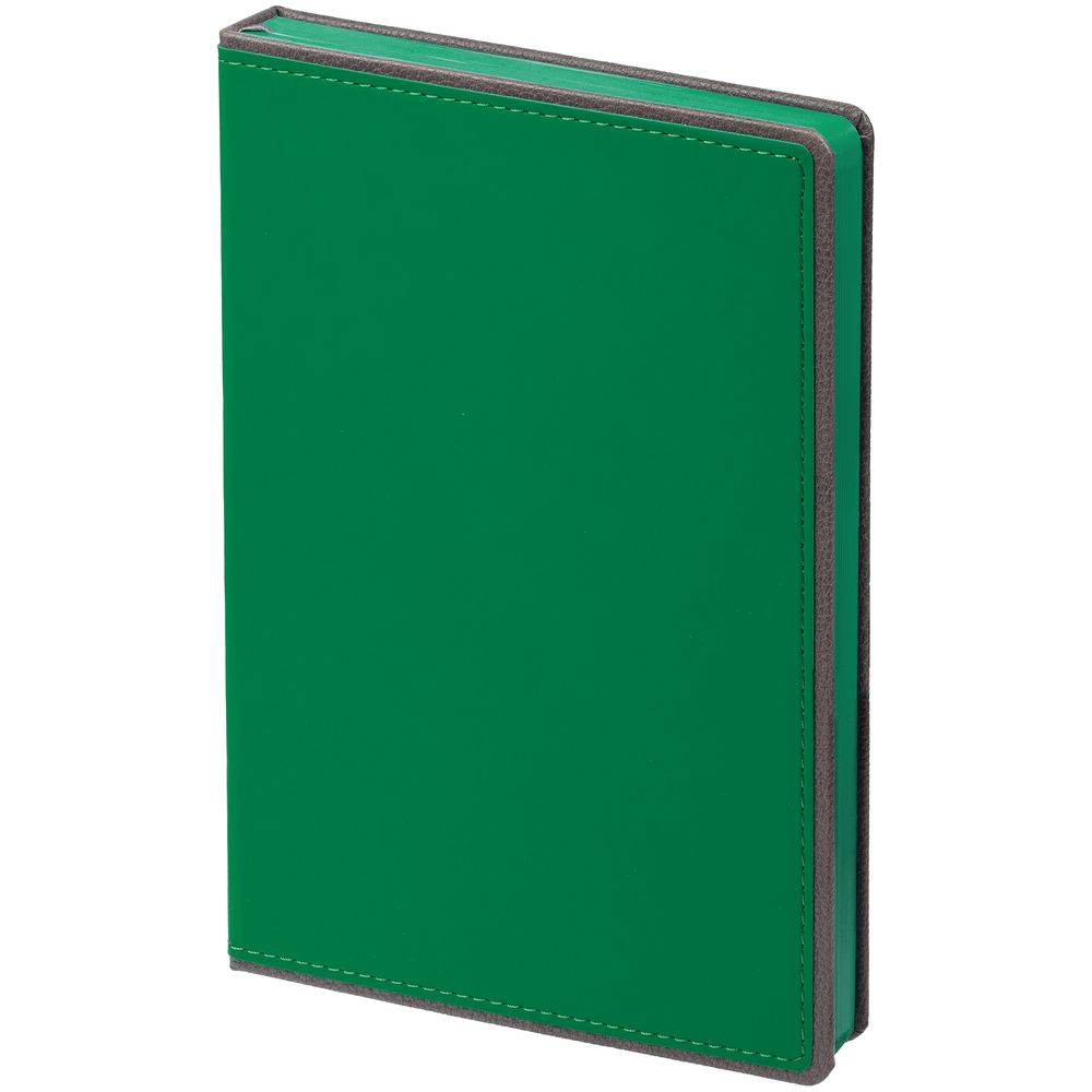 Ежедневник Frame, недатированный, зеленый с серым-0